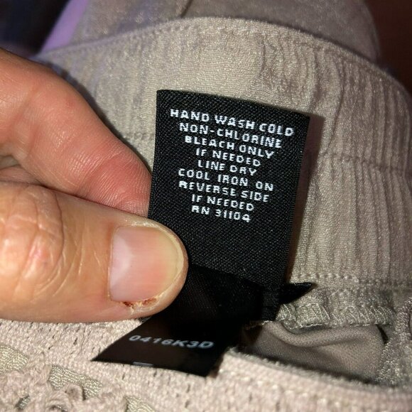 NWT New Directions Womens XL Sand Elastic Waist Wide Leg Lined Trousers Pants - Picture 8 of 9